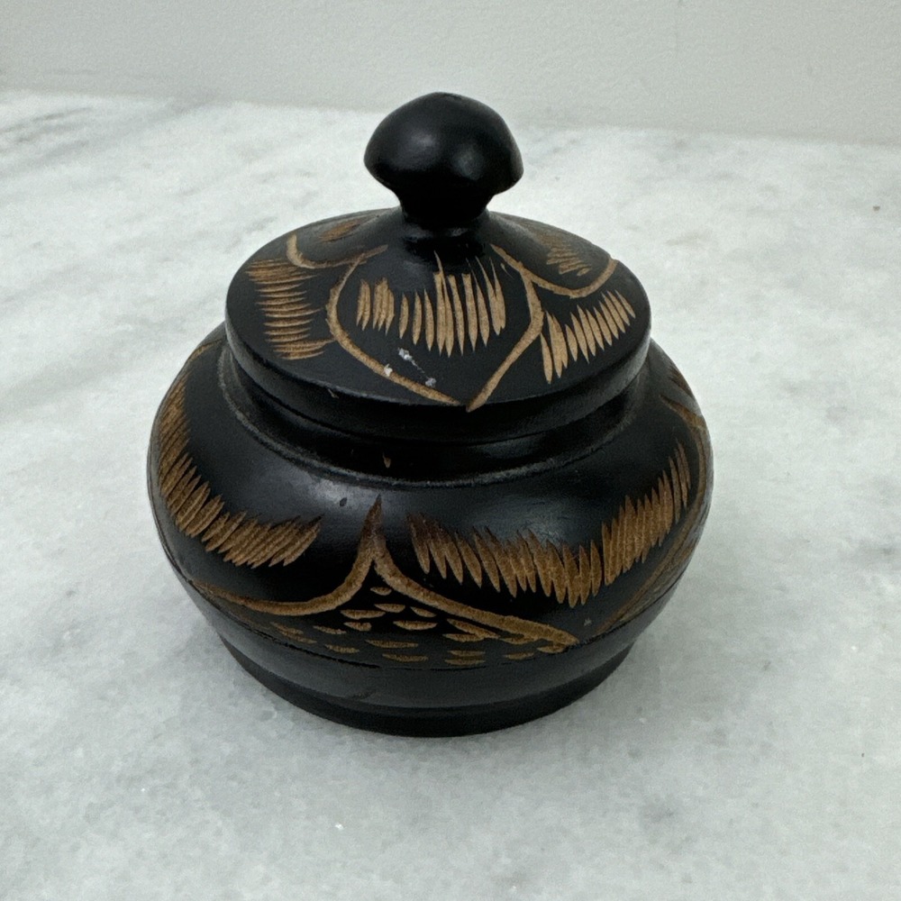 Handmade Haiti Wooden Box for Jewelry, Trinkets, Valuables Storage Collection